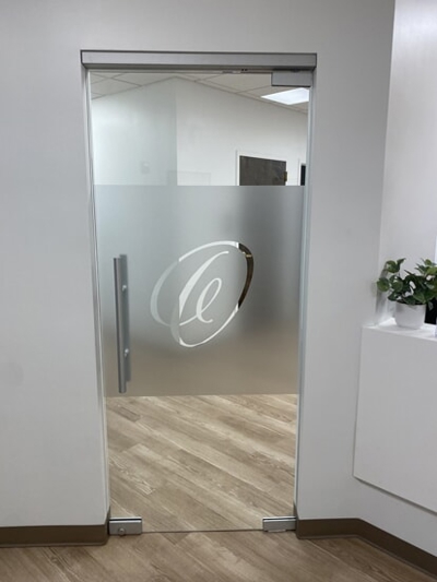 Frosted Etched Vinyl Photo